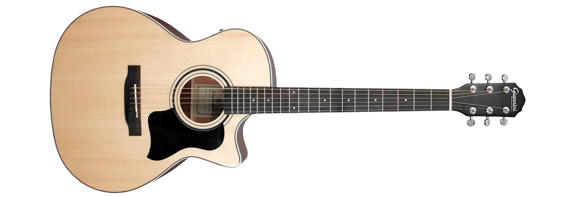 Violão Aço Eletroacústico Giannini Performance Deluxe GAC DLX CEQ Natural Glossy