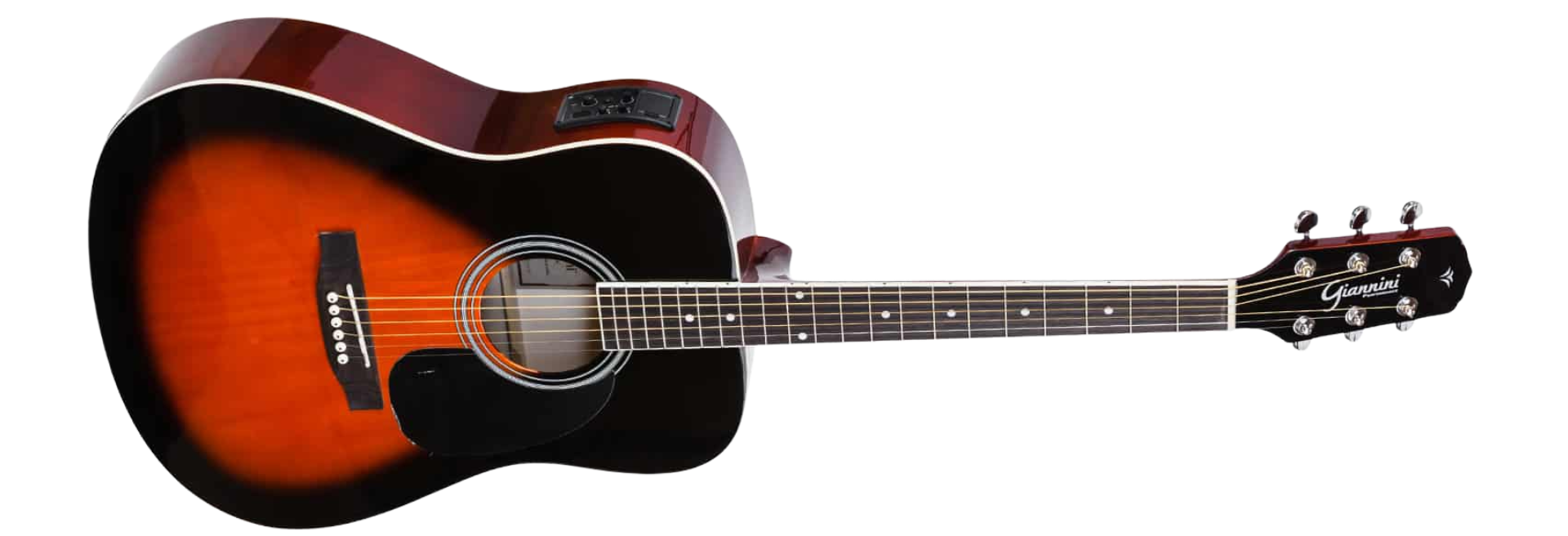 Violão Eletroacústico Aço Giannini Performance GD-1 EQ 3TS 3 Tone Sunburst