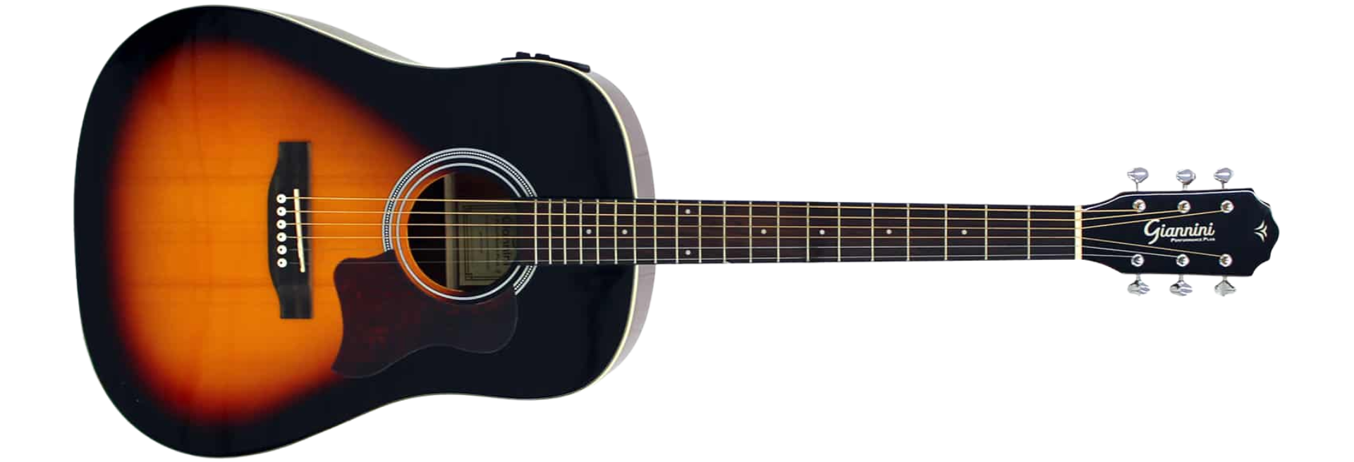 Violão Aço Eletroacústico Giannini Performance Plus GSS Plus EQ Vintage Sunburst