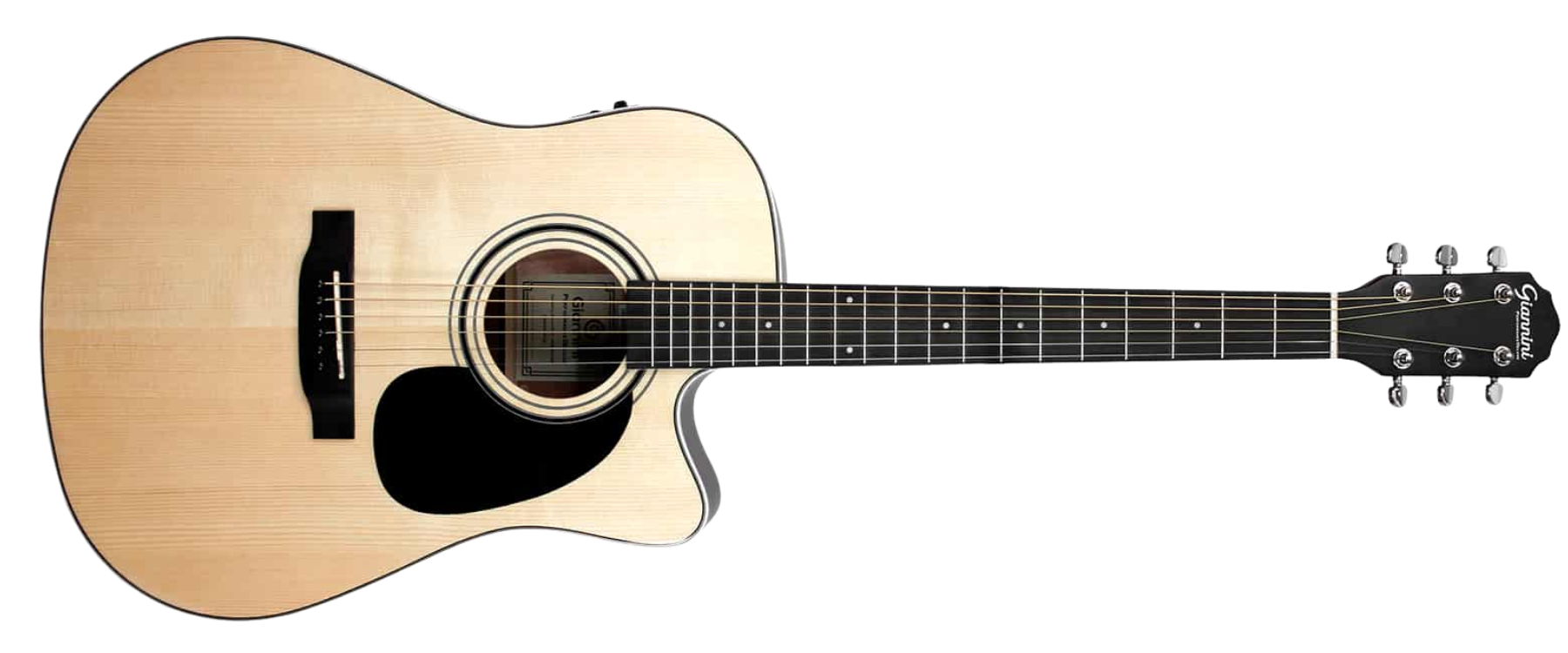 Violão Aço Eletroacústico Giannini Performance Deluxe DRC DLX CEQ NG Natural Glossy