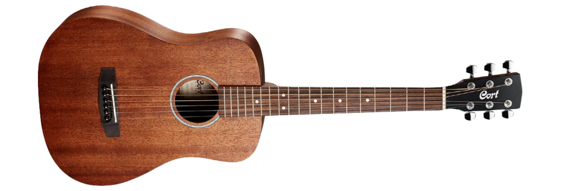 Violão Cort AD Mini MEDX OP/B Mahogany Natural Open Pore