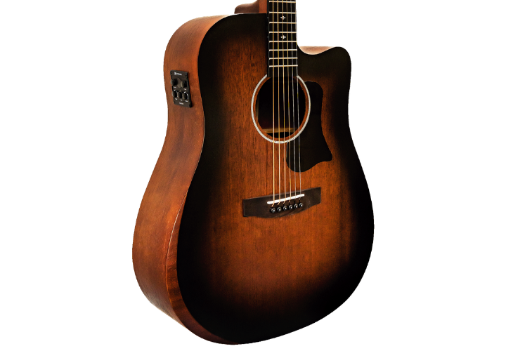 Tampo Spruce Laminado Tobacco Burst