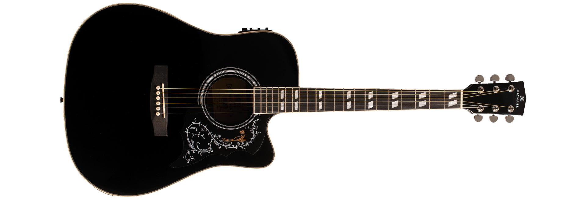 Violão Eletroacústico Michael Folk Freebird VMF430 Black