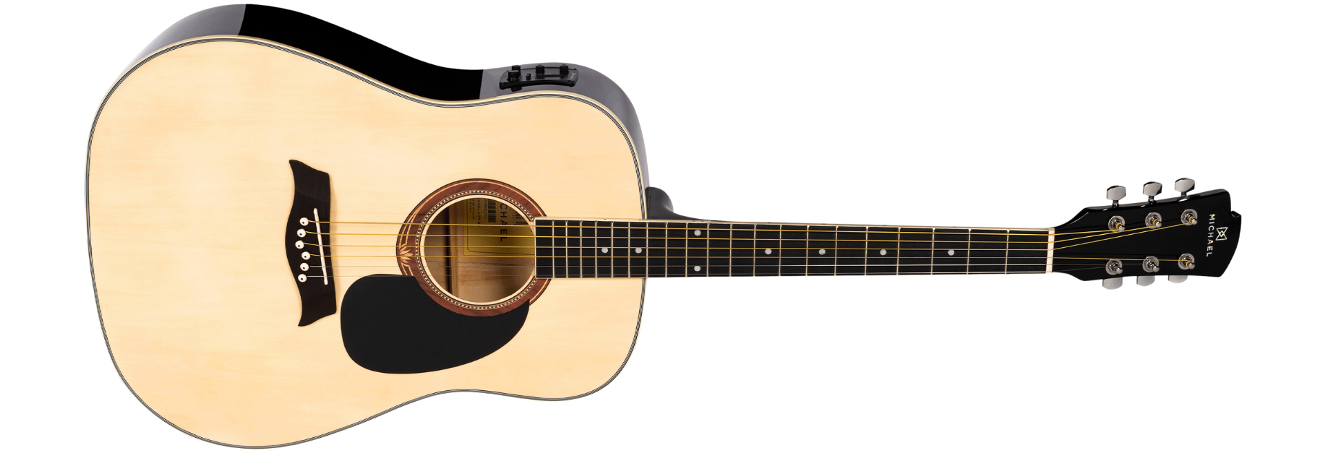 Violão Eletroacústico Michael Folk VMF360 NA Natural com Bag