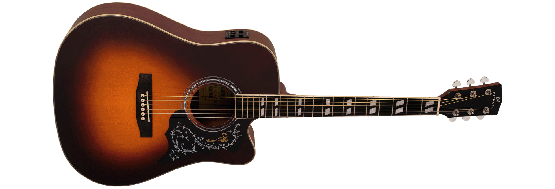 Violão Eletroacústico Michael Folk VMF440 Sunburst com Bag