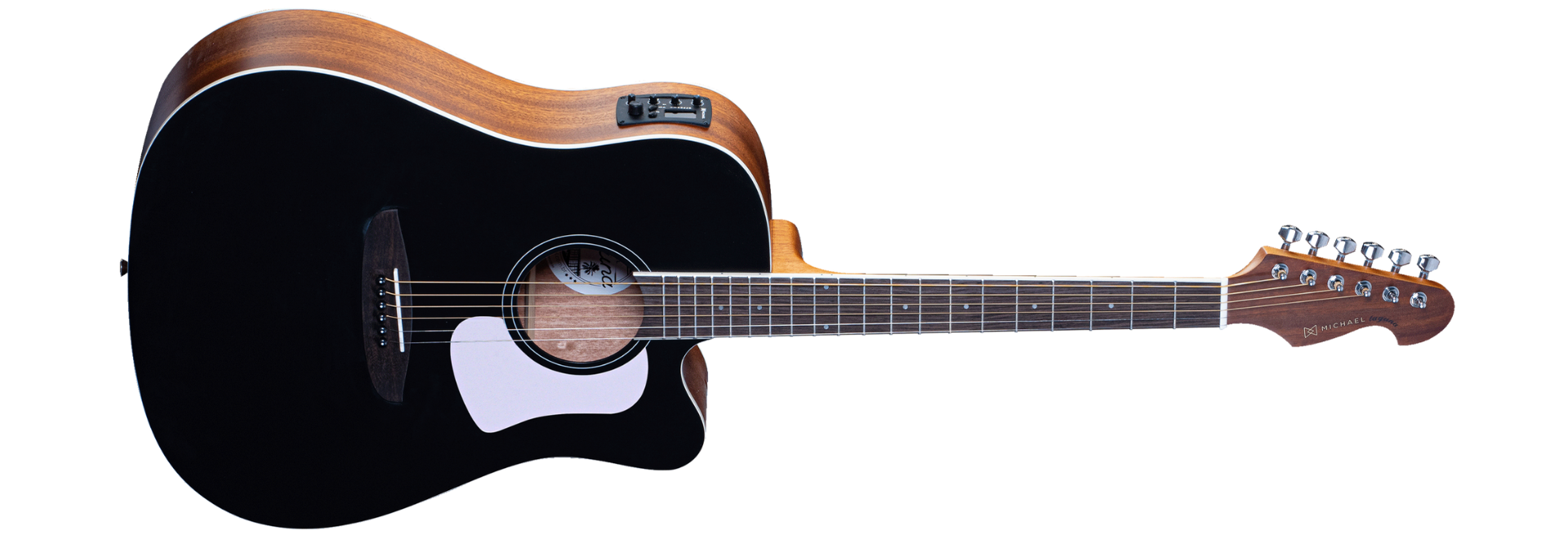 Violão Eletroacústico Michael Laguna VML530 ACQL BK Black com Bag