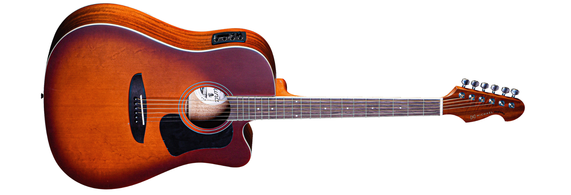 Violão Eletroacústico Michael Laguna VML530 ACQL HS Honey Sunburst com Bag