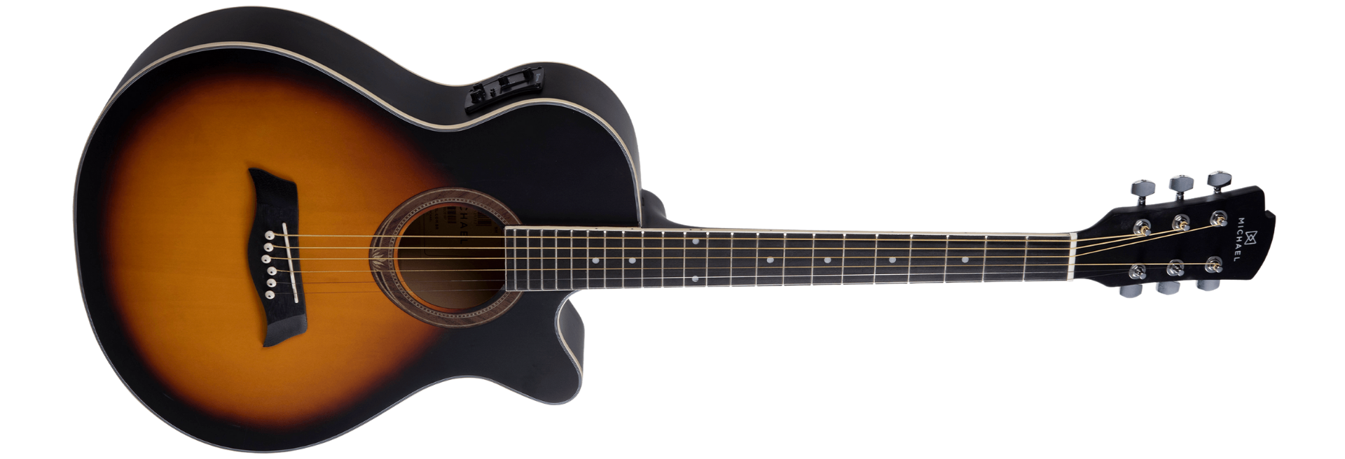 Violão Eletroacústico Michael Minijumbo VMA320 SM Sunburst Mate com Bag