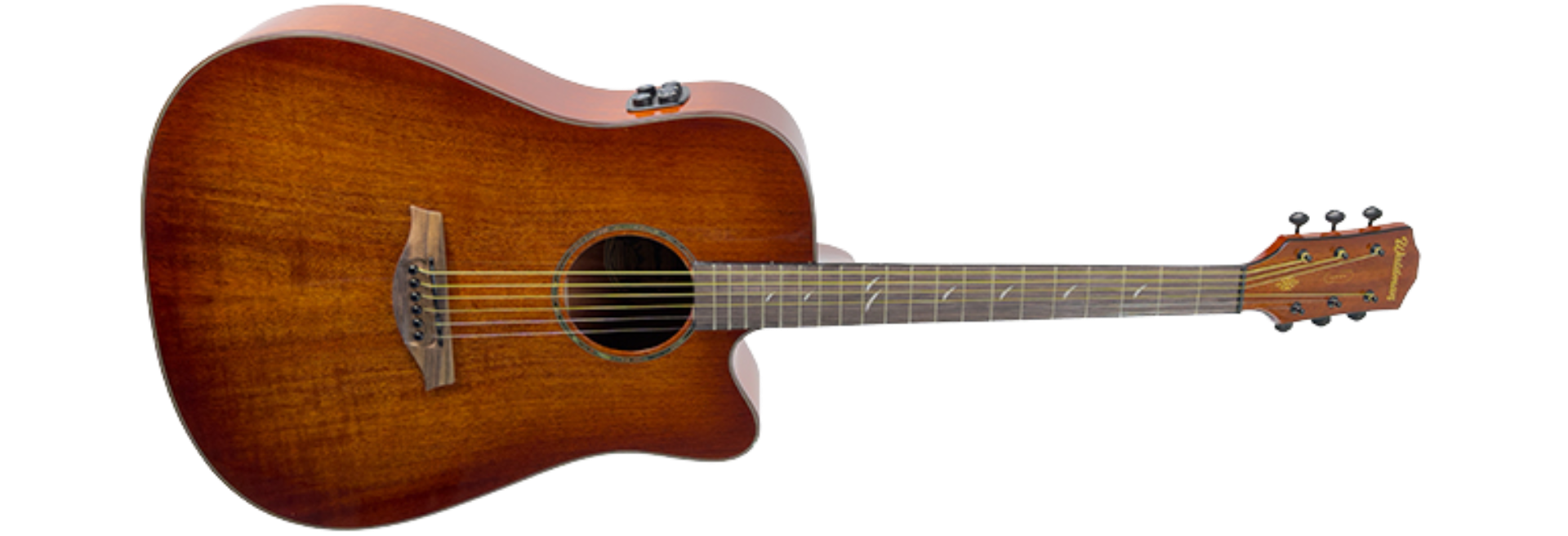 Violão Eletroacústico Waldman Opus Grand DCFX-1441 Aço Orange Burst