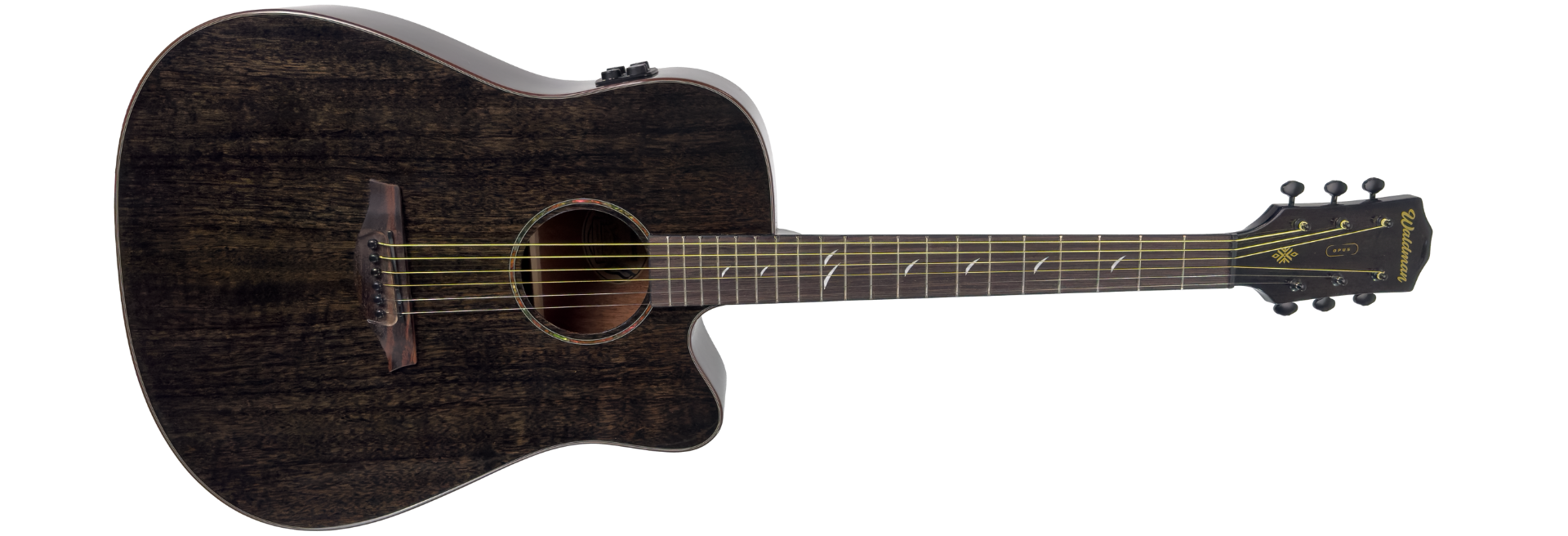 Violão Eletroacústico Aço Waldman Opus Grand DCFX-1441 Black