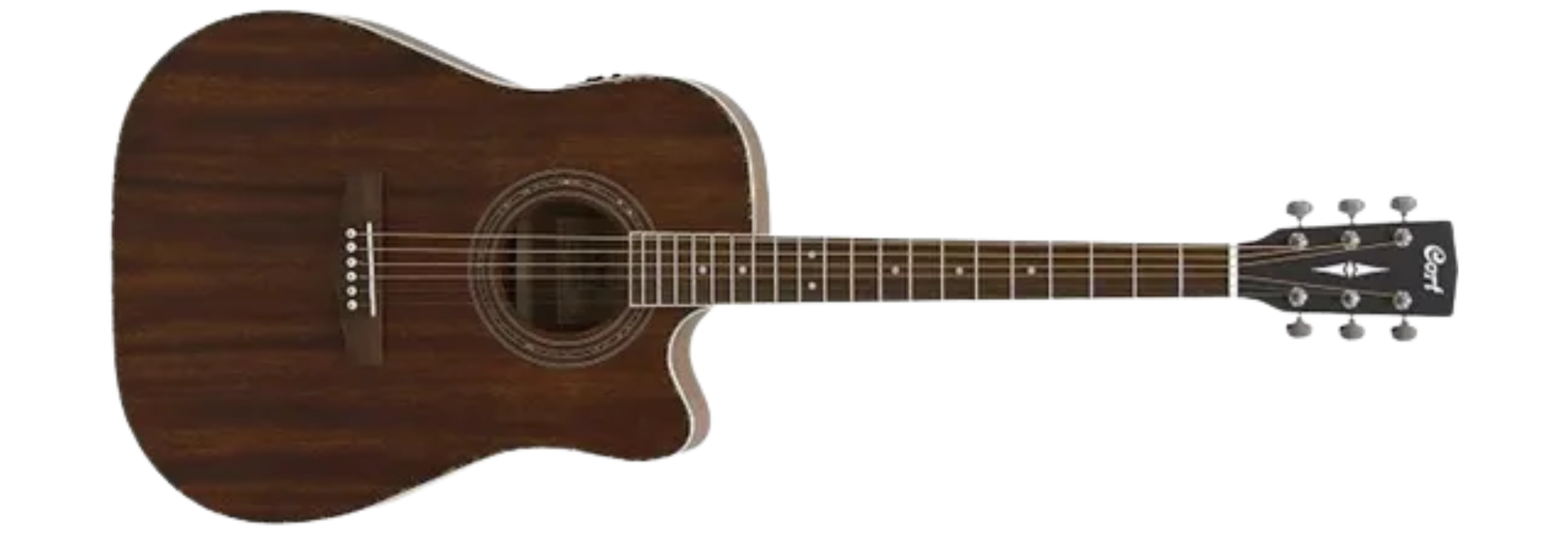 Violão Eletroacústico Cort AD880MCE Mahogany Cutaway Tampo Sólido