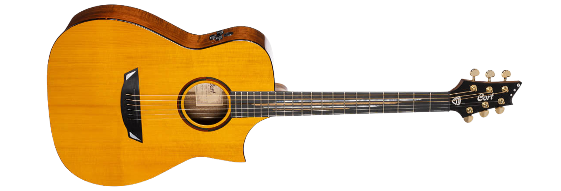 Violão Eletroacústico Cort Luxe II NAT Natural Gloss Aço