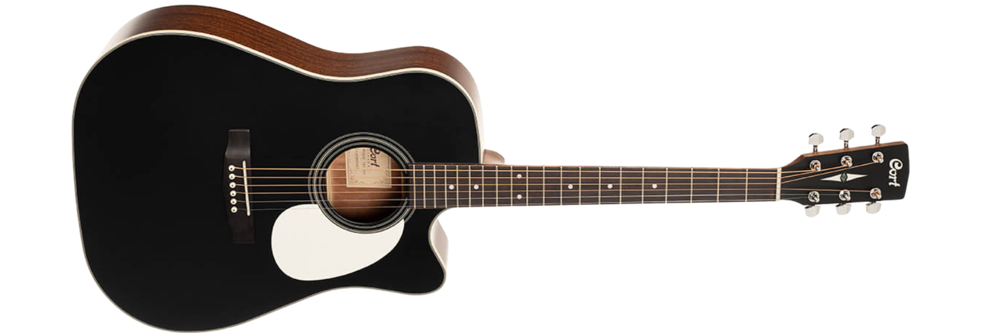 Violão Eletroacústico Cort MR500F-CED BKS Black Satin