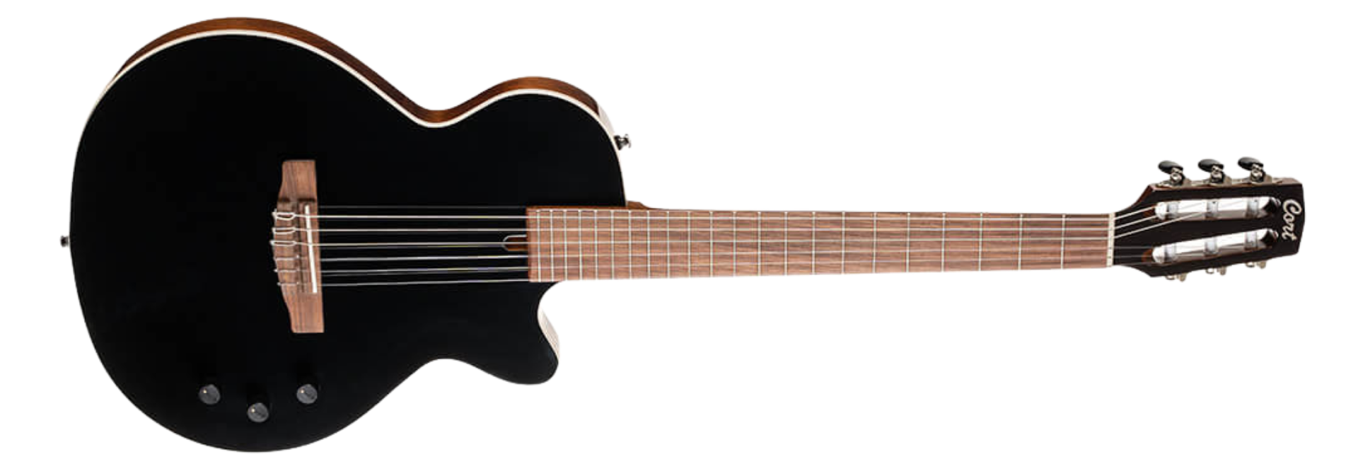 Violão Eletroacústico Cort Sunset Nylectric II BK Black