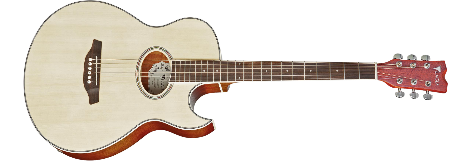 Violão Eletroacústico Eagle GL36 STNT Natural Satin Mini Jumbo