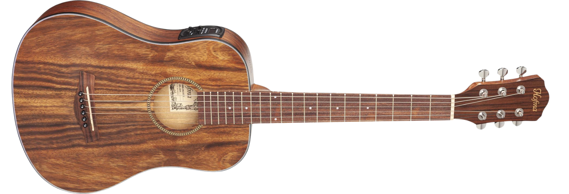 Violão Eletroacústico Eagle Hofma HBB34K Folk Travel Baby Natural Satin