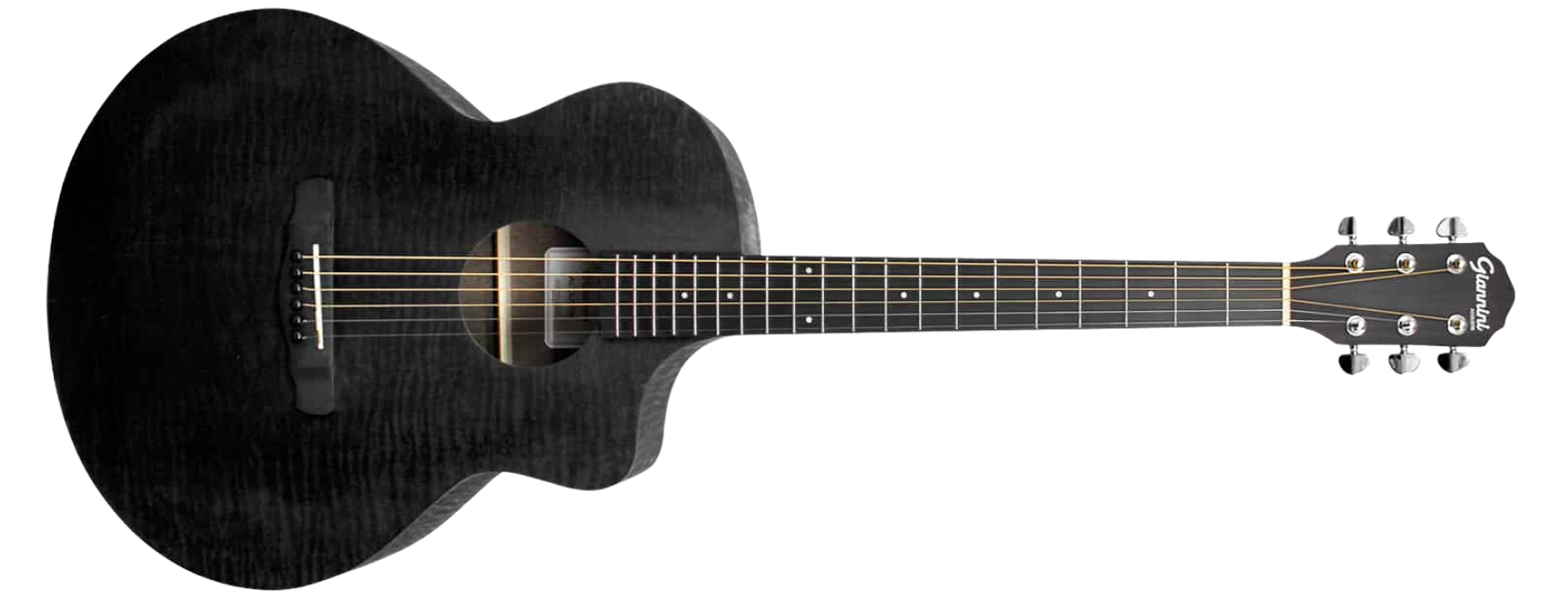 Violão Eletroacústico Giannini Acoustik GJM CEQ SBK Satin Black Aço