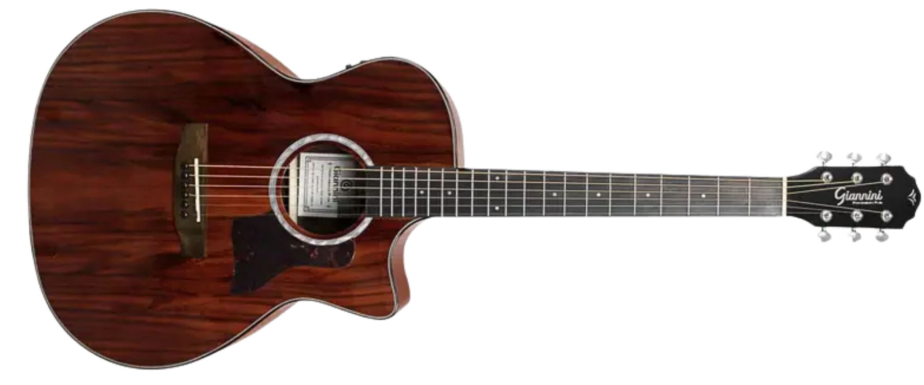 Violão Eletroacústico Giannini Performance Plus GAC Plus CEQ KOA Koa