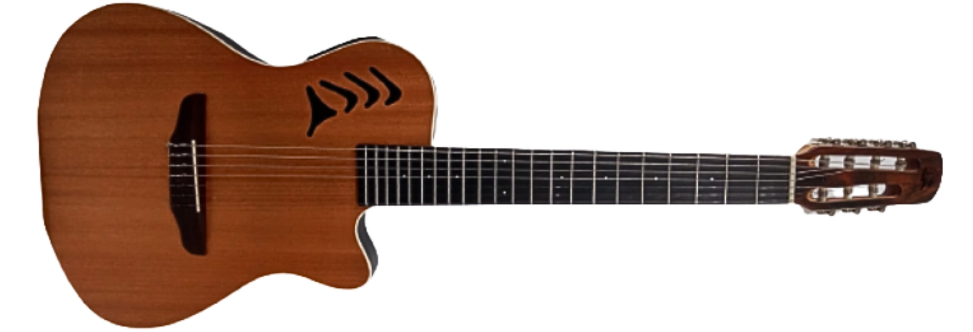 Violão Eletroacústico Marquês 7-VN-23MGSEQ 7 Cordas Mahogany Fosco
