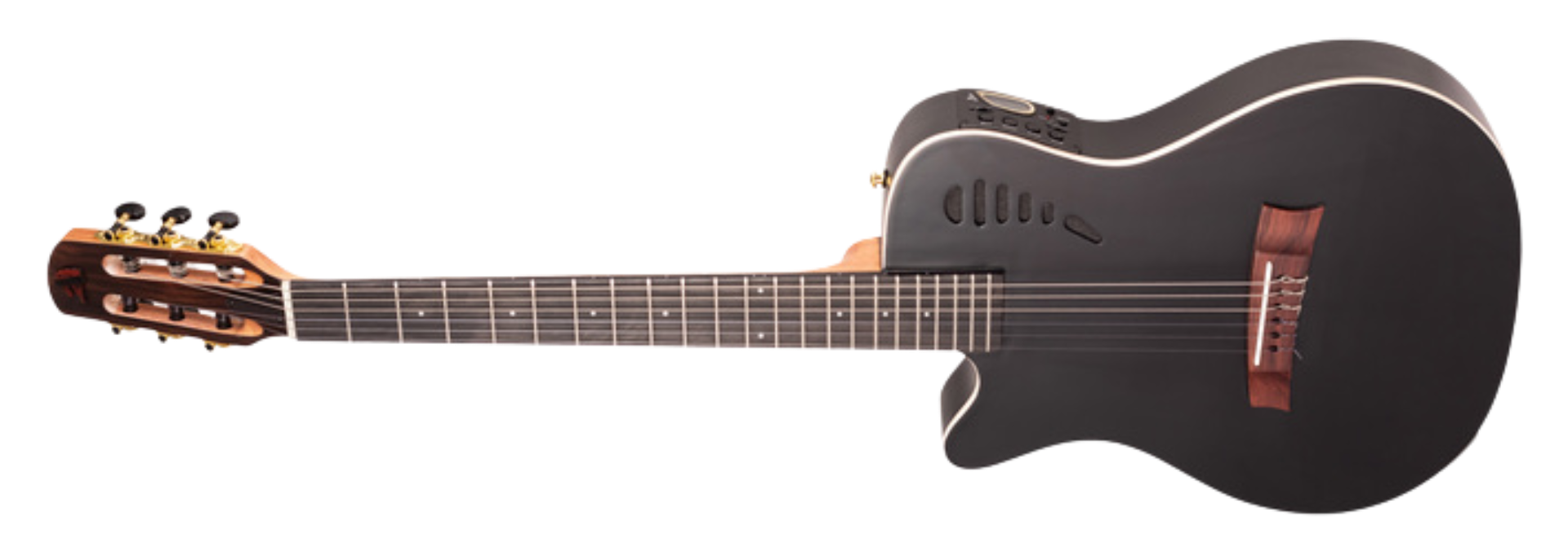 Violão Eletroacústico Marquês VN-11BKSEQLH Canhoto Preto Fosco