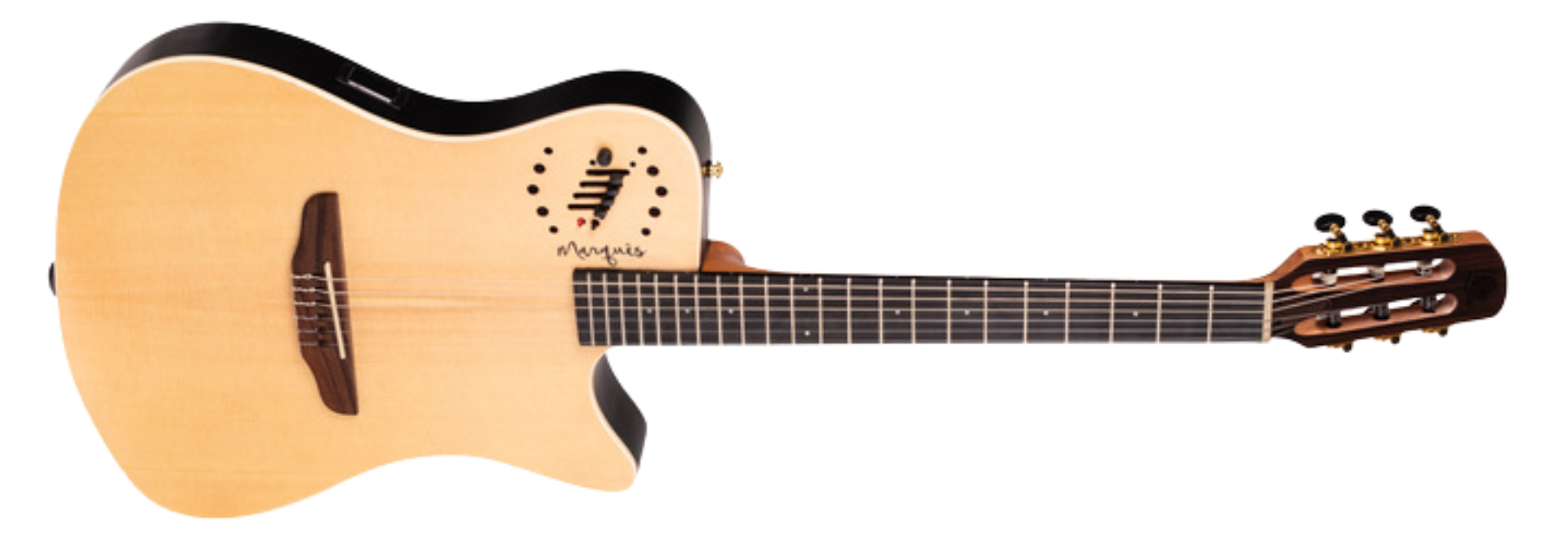 Violão Eletroacústico Marquês VN-12NSEQ Natural Fosco