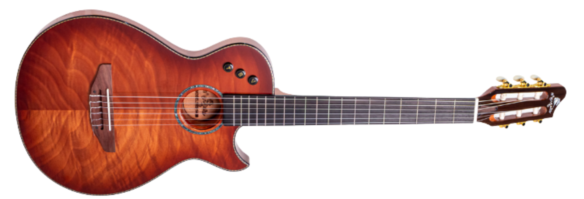 Violão Eletroacústico Marquês VN-14MGTEQ Mahogany Tigrado Brilho