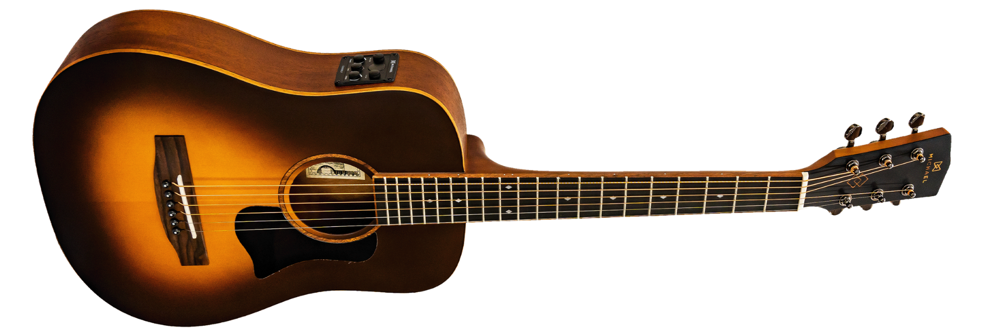 Violão Eletroacústico Michael Elegance VME700 VS Vintage Sunburst
