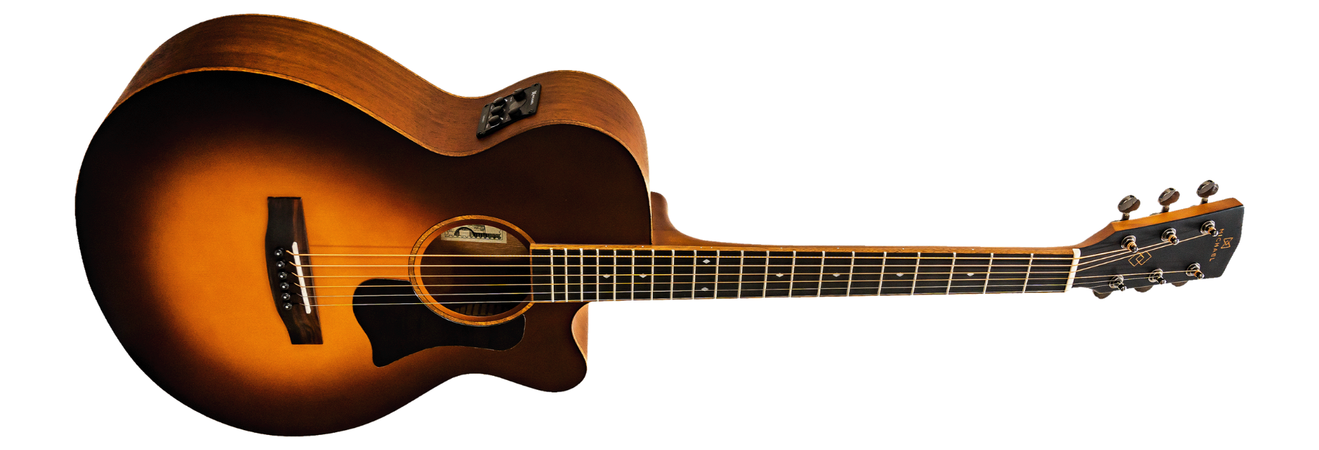 Violão Eletroacústico Michael Elegance VME720 THSP VS Vintage Sunburst