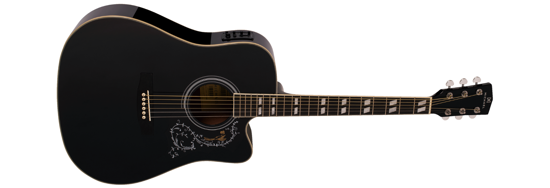 Violão Eletroacústico Michael Folk Freebird VMF420 BK (Black)