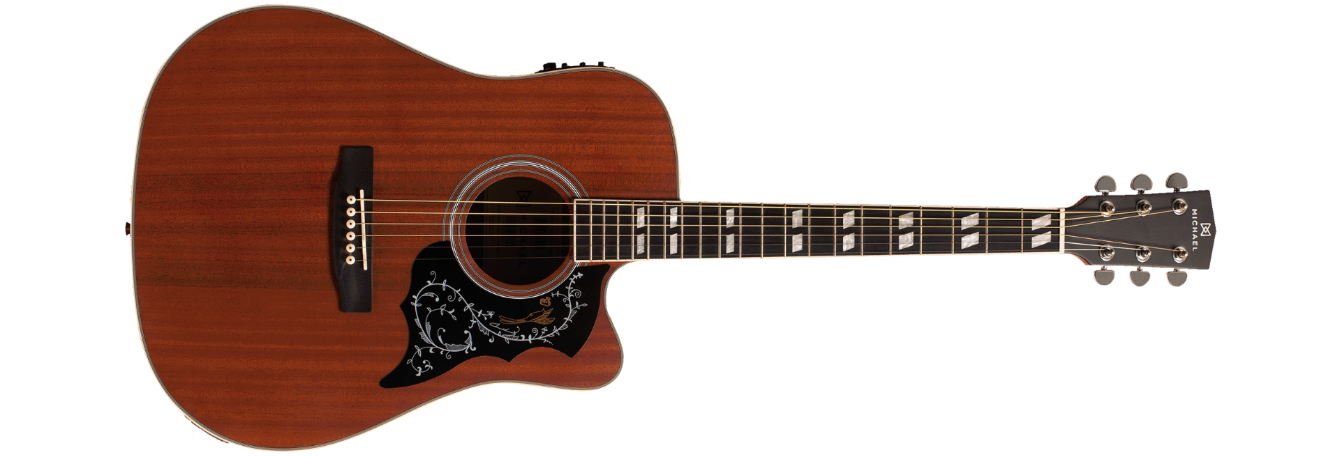 Violão Eletroacústico Michael Folk Freebird VMF430 MH Mahogany