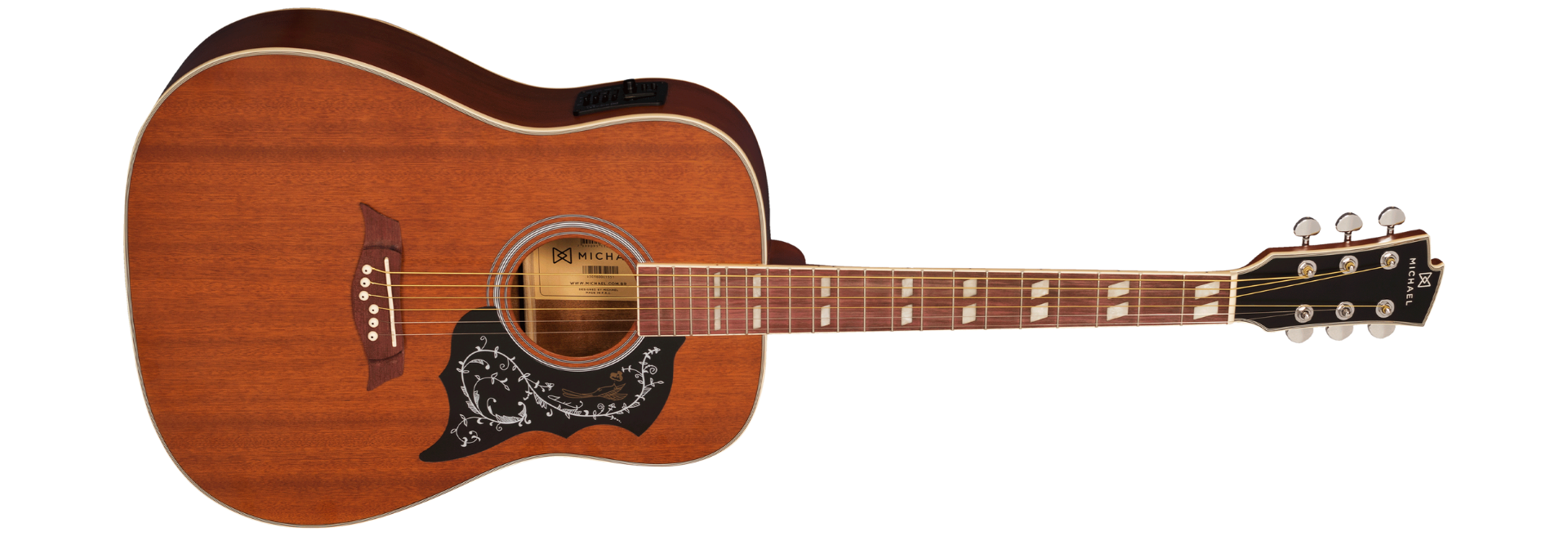 Violão Eletroacústico Michael Galaxy VM925DT MH (Mahogany)