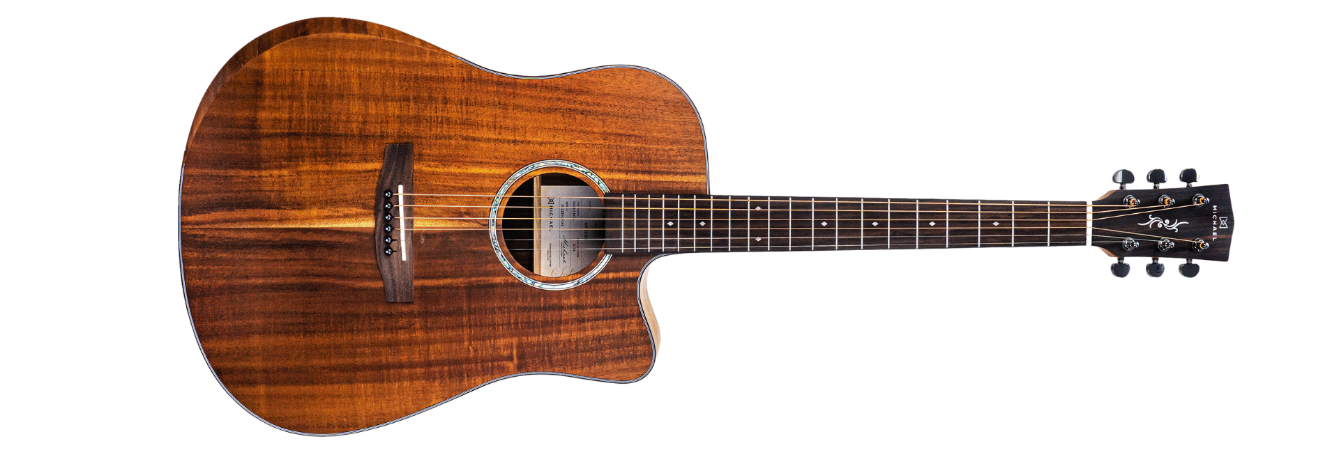 Violão Eletroacústico Michael Imperial Top Solid VMI530 Koa