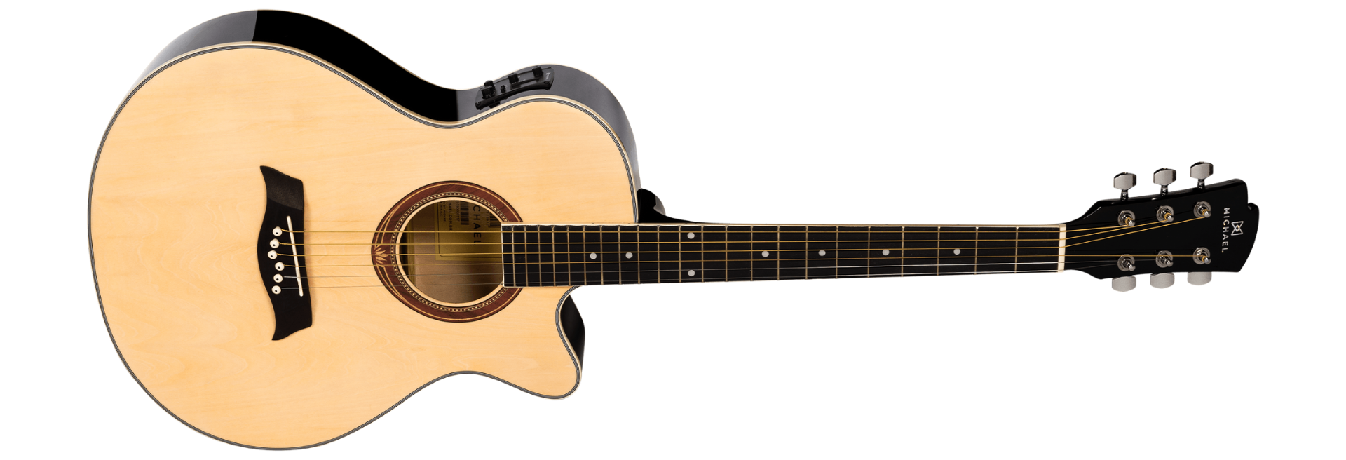 Violão Eletroacústico Michael Mini Jumbo VMA320 NA (Natural)