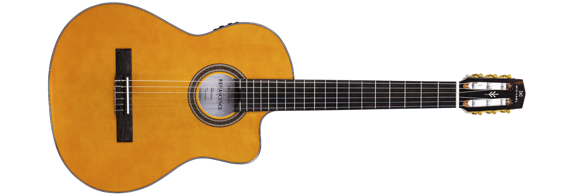 Violão Eletroacústico Michael Renascence VMR250FL Flat Cutaway Nylon