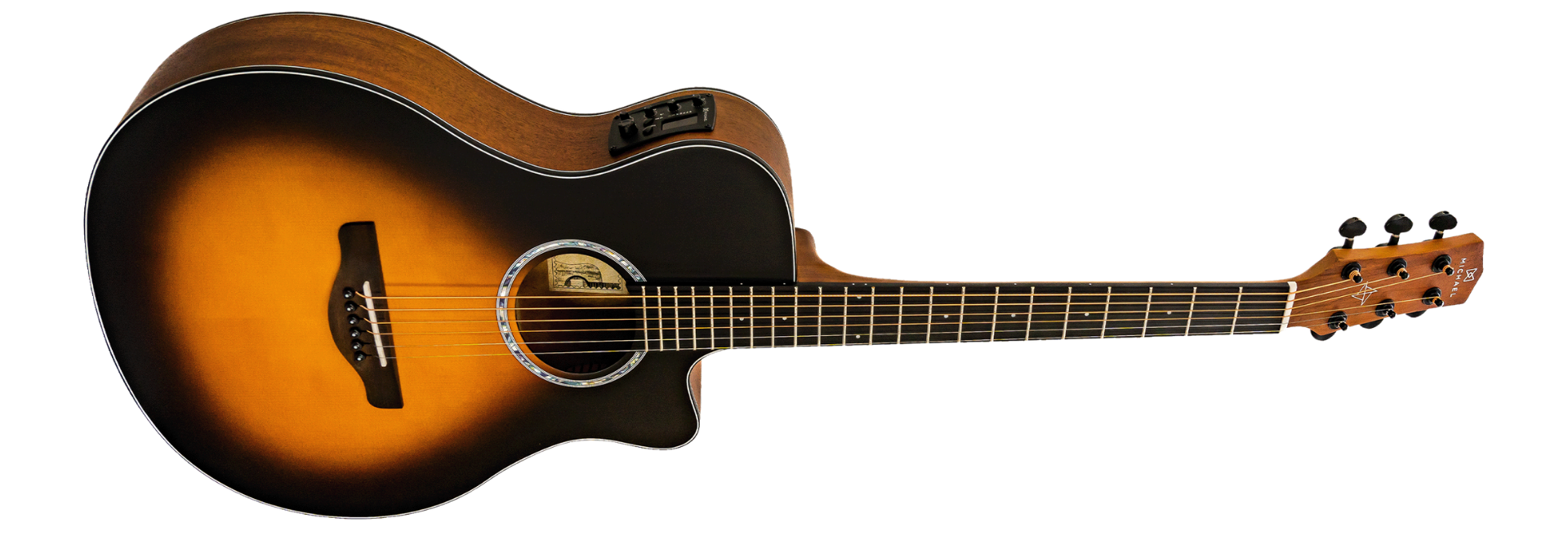 Violão Eletroacústico Michael Stellar VMS260 SB Sunburst