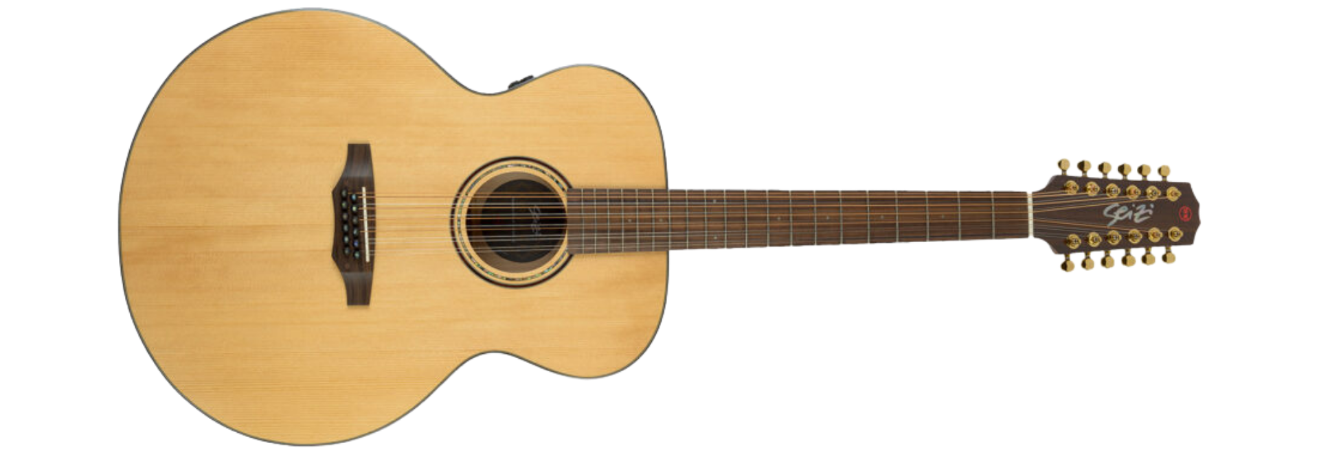 Violão Eletroacústico Seizi Supreme Godzilla 12 Mirai Spruce Natural Gloss