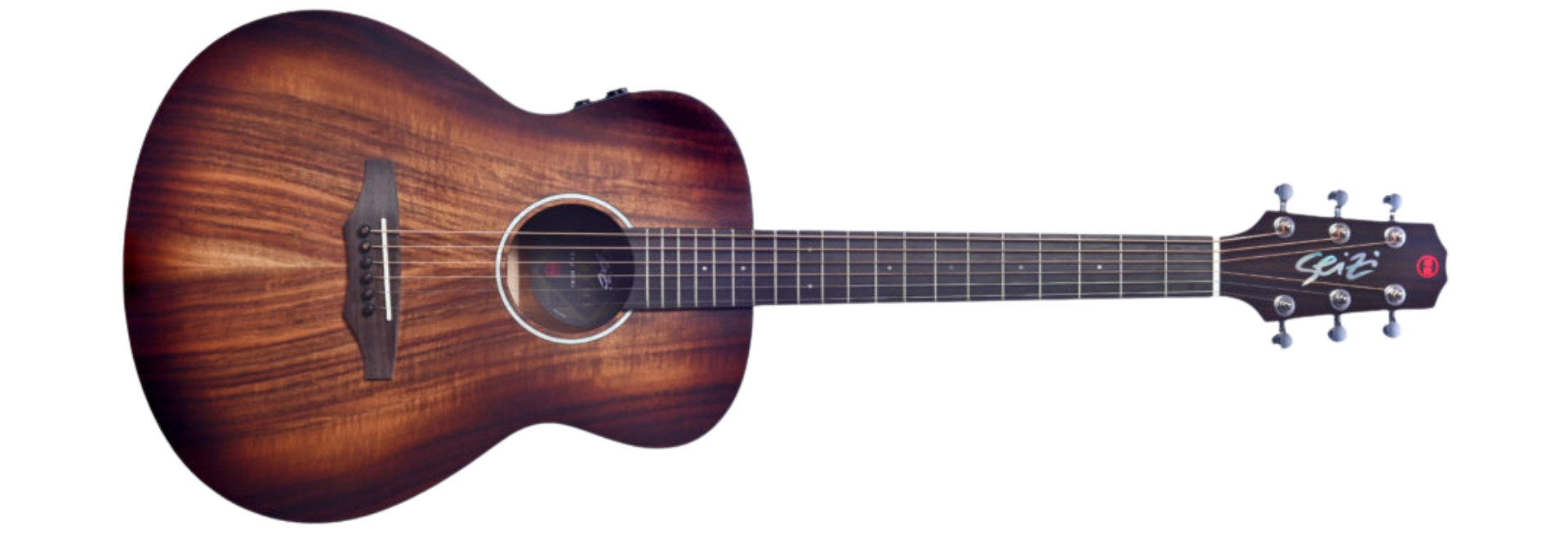 Violão Eletroacústico Seizi Supreme Mini Ryu Mirai Koa Burst Satin