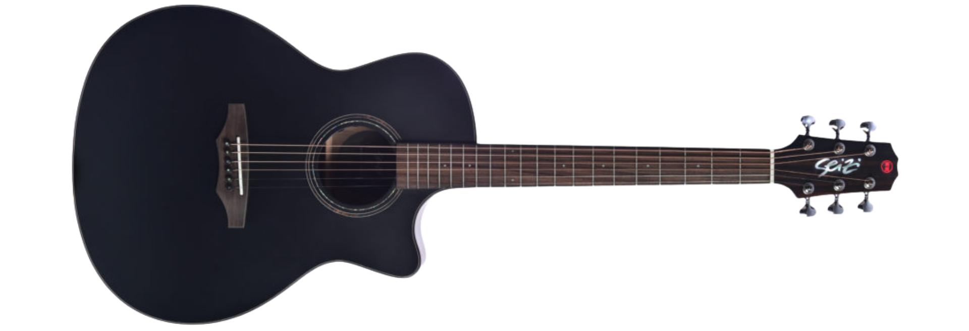 Violão Eletroacústico Seizi Supreme Ryu Cutaway Black Top Satin