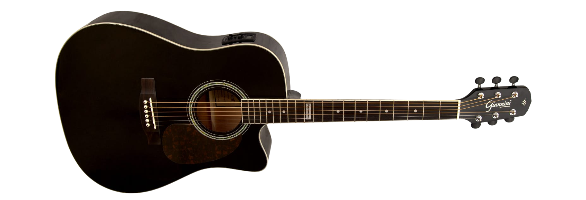 Violão Giannini Performance GF-1D CEQ Black BK