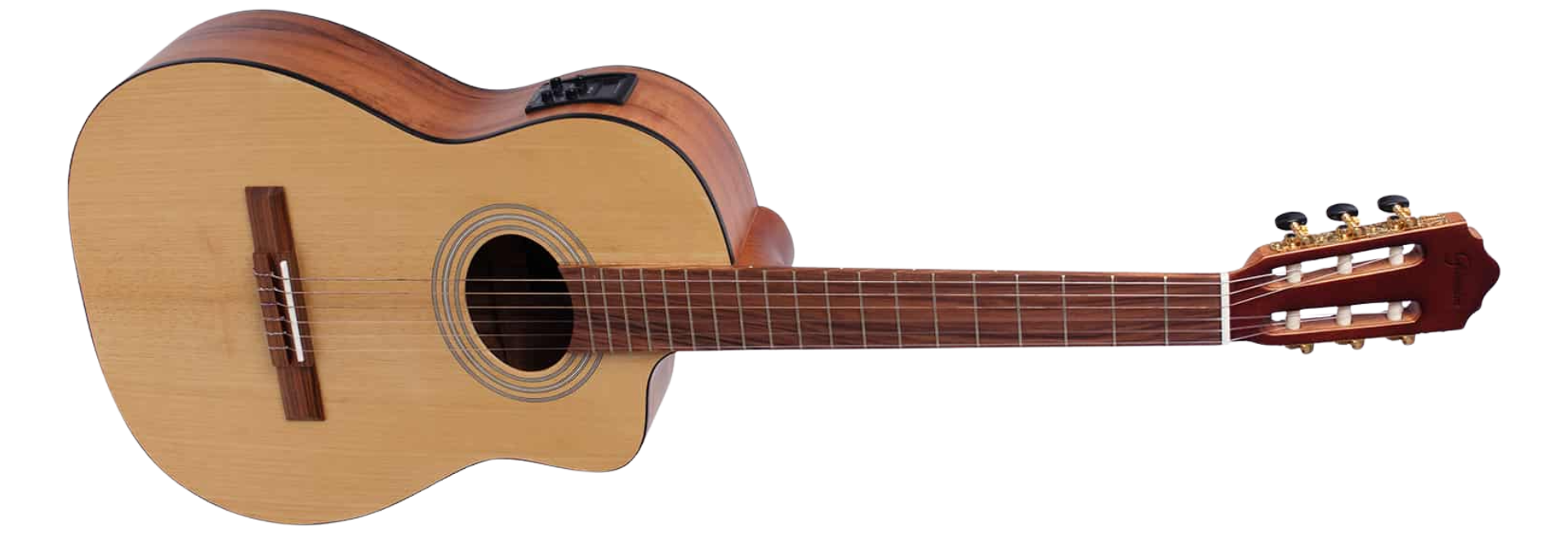 Violão Náilon Eletroacústico Giannini Brasil NLS Gonçalo Alves CEQ NS GOAL Natural Satin
