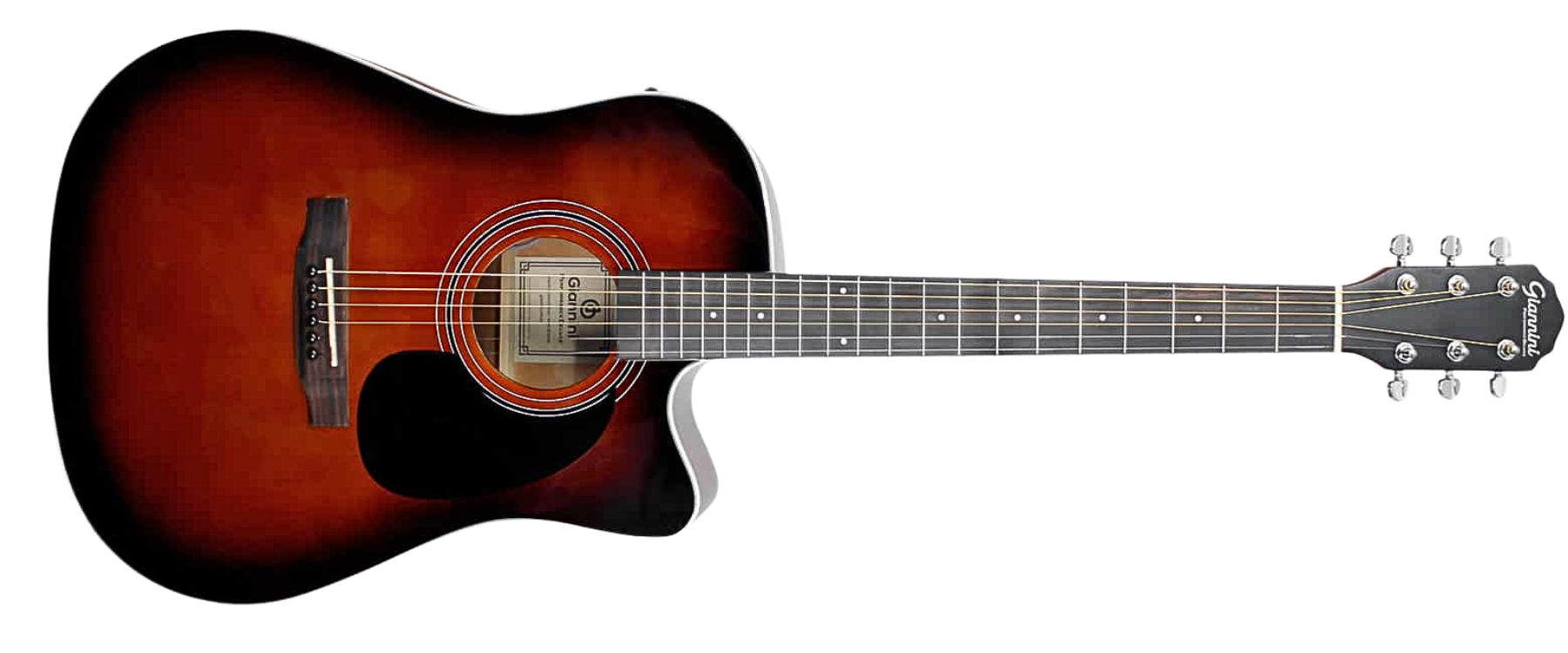 Violão Náilon Eletroacústico Giannini Performance Deluxe DRC DLX CEQ SBG Sunburst Glossy