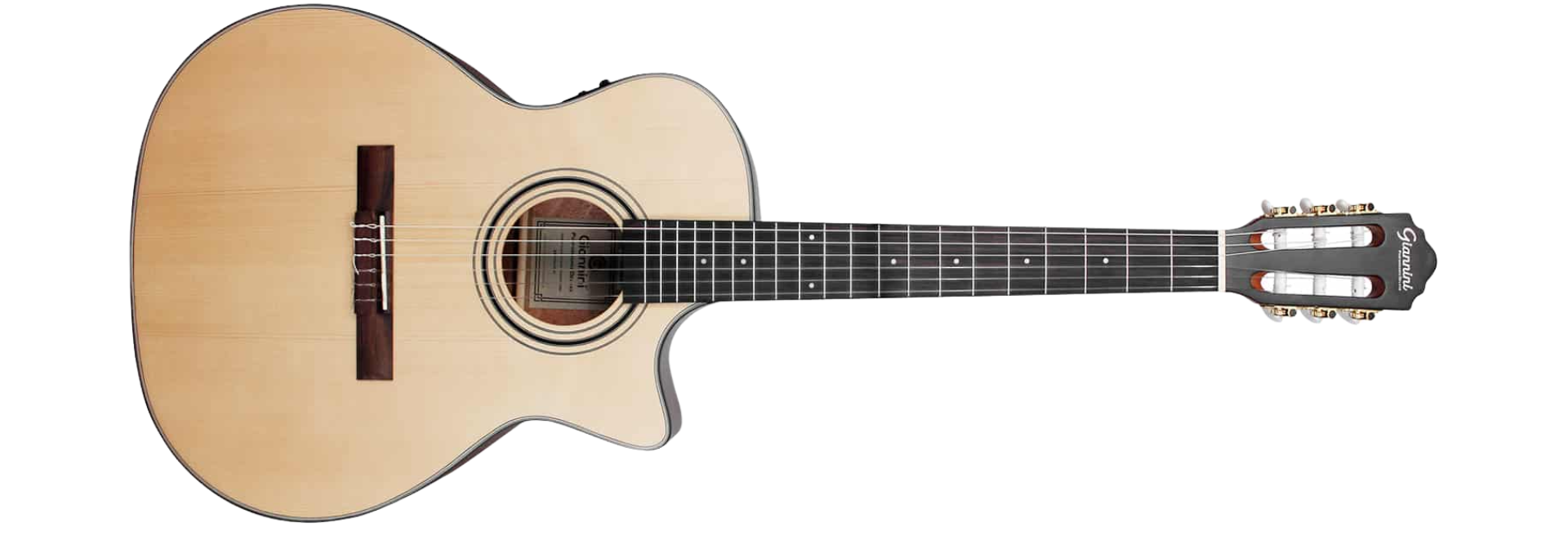 Violão Náilon Eletroacústico Giannini Performance Deluxe GNY DLX CEQ Natural Satin
