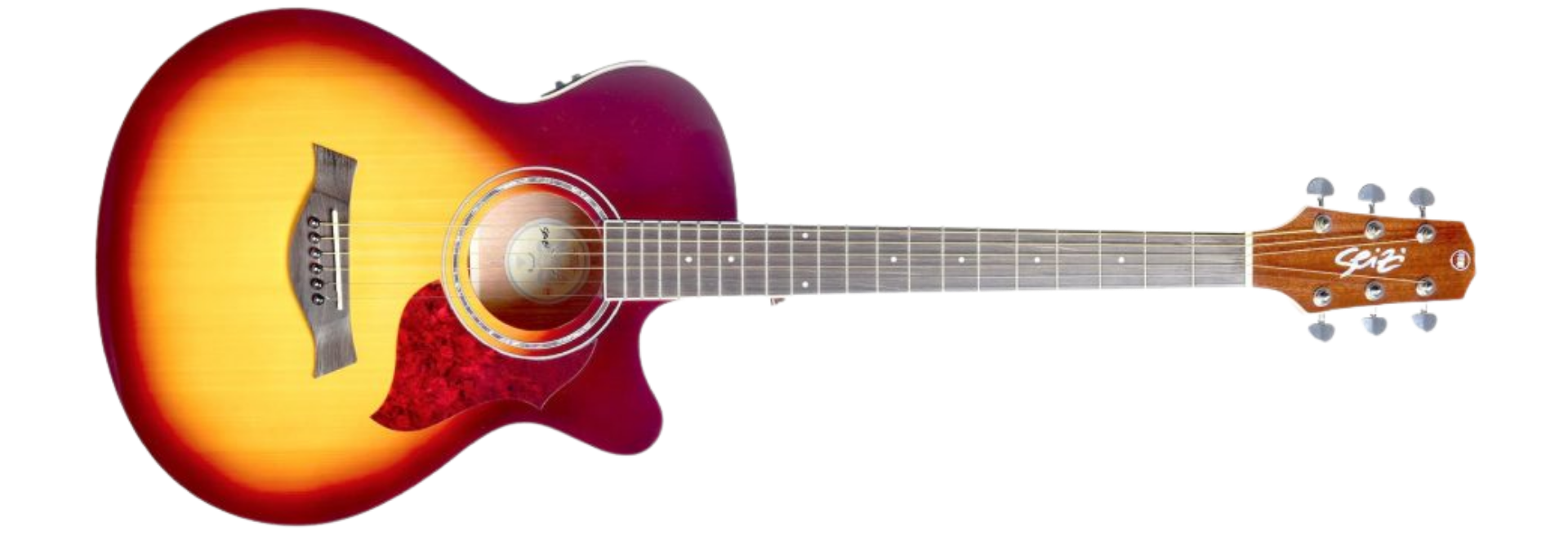 Violão Seizi Kyoto Kaizen Cutaway Brown Burst com Bag