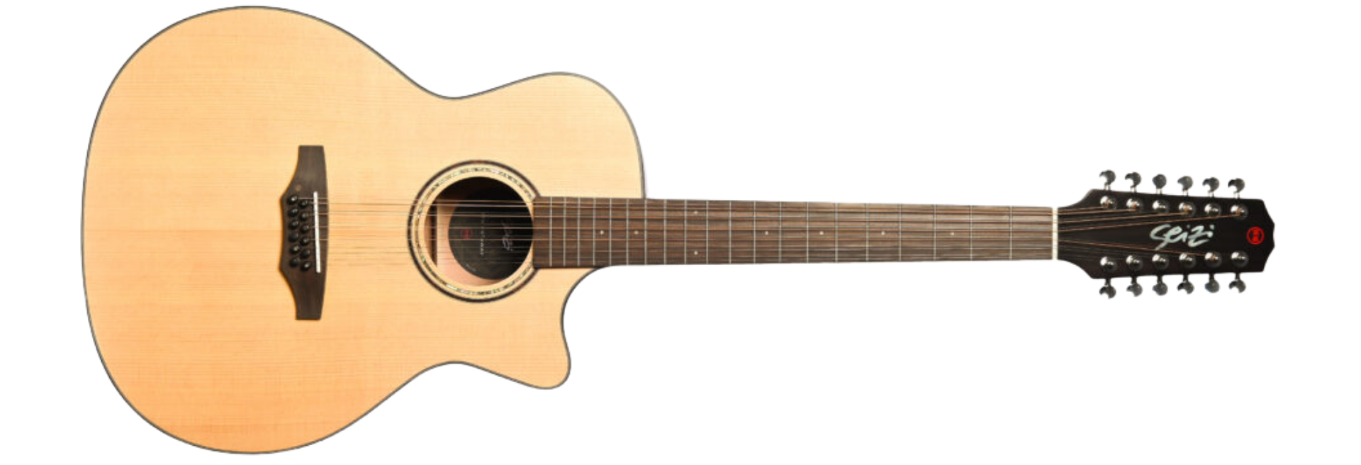 Violão Seizi Supreme Ryu Cutaway 12 Cordas Spruce Natural Satin