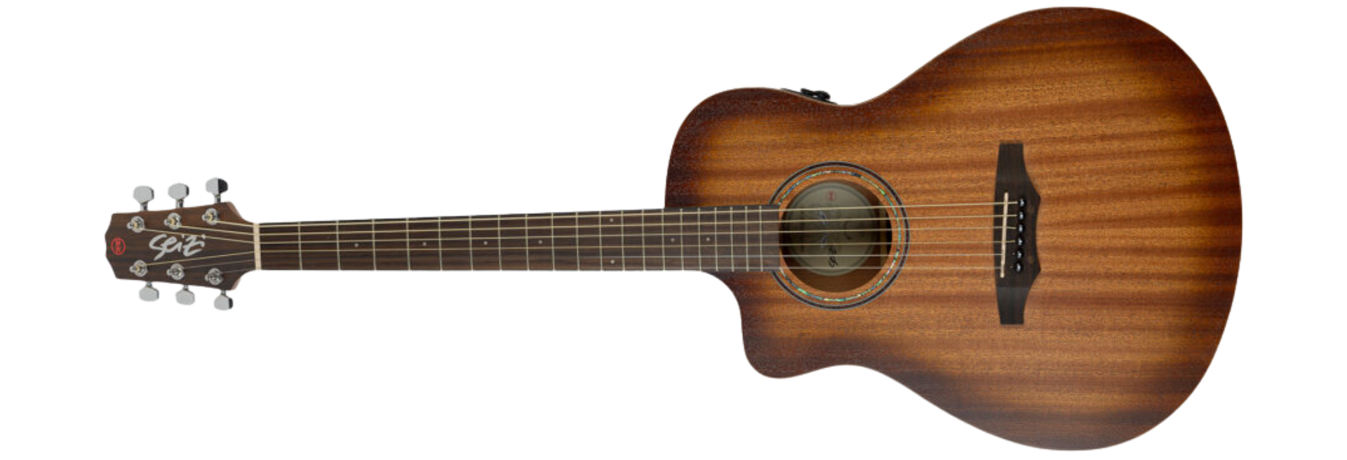 Violão Seizi Zen Cutaway Kaizen Lefty Mahogany Burst