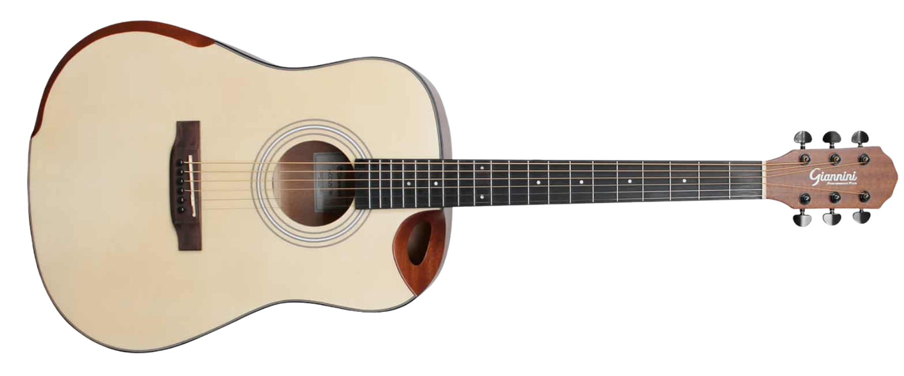 Violão Aço Eletroacústico Giannini Acoustik GDH CEQ N Natural