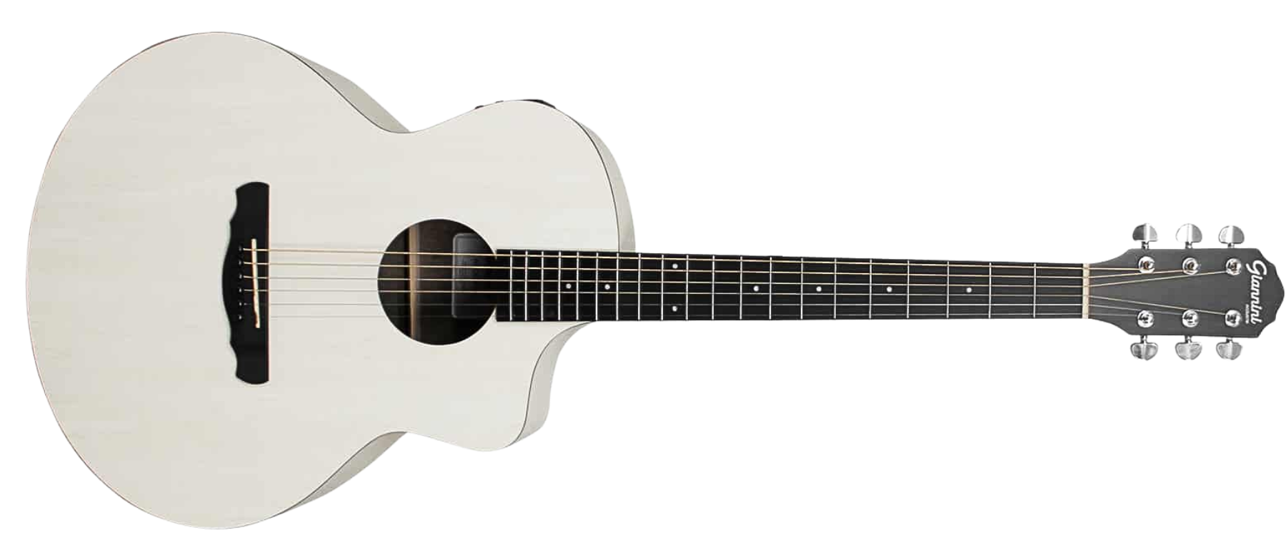Violão Aço Eletroacústico Giannini Acoustik GJM CEQ SWH Satin White