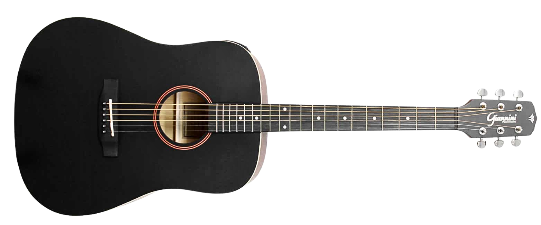 Violão Aço Eletroacústico Giannini Performance GD-1 EQ Color Top Black CTBK