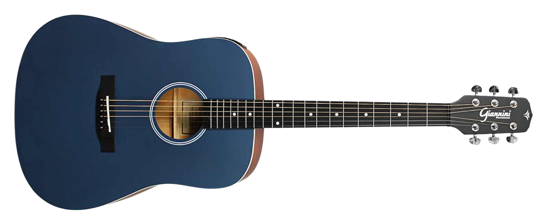 Violão Aço Eletroacústico Giannini Performance GD-1 EQ Color Top Blue CTB