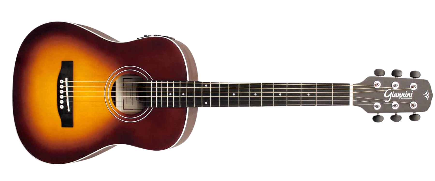 Violão Aço Travel Eletroacústico Giannini Performance GTG-36S EQ SBS Sunburst Satin